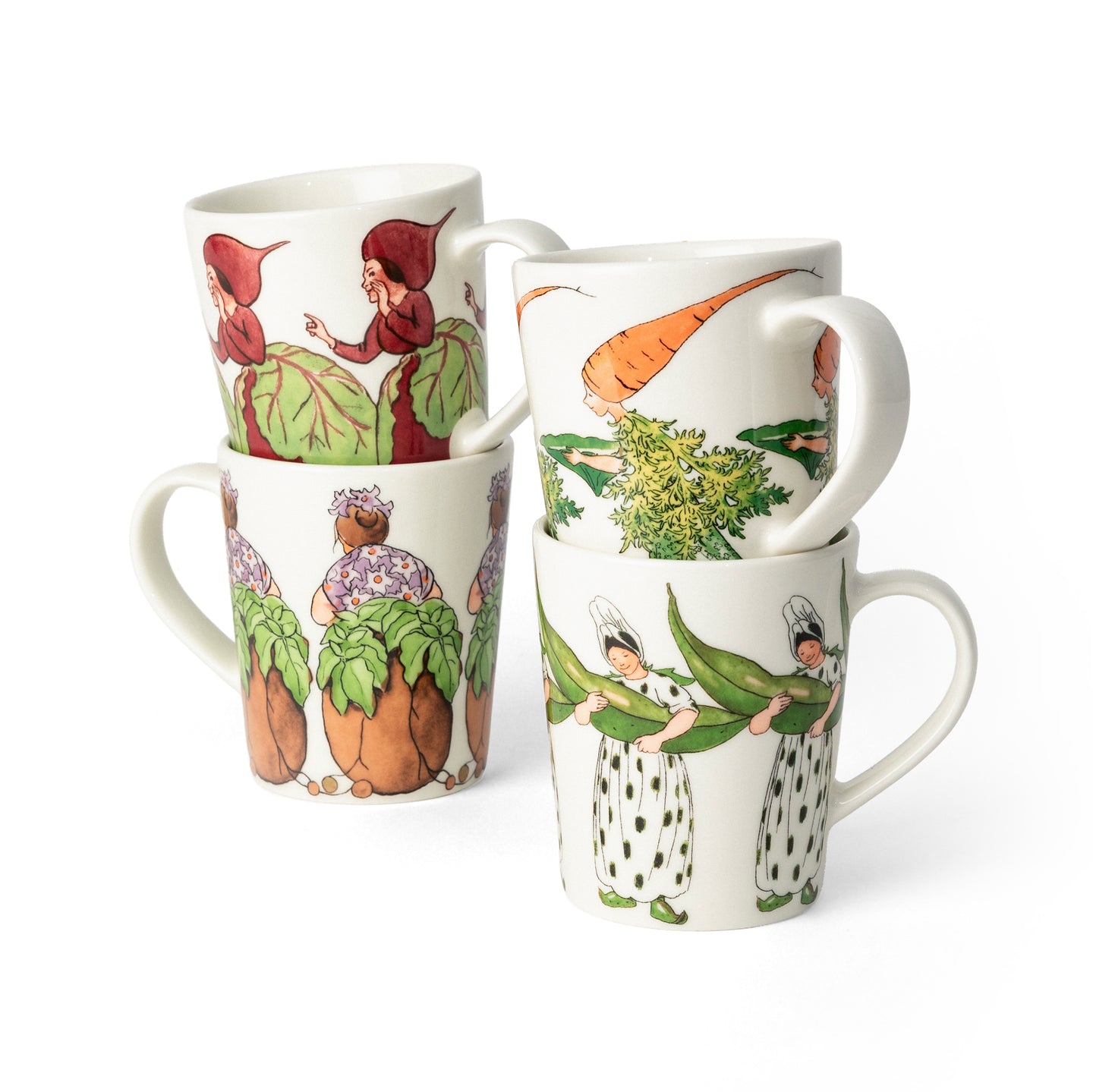 Elsa Beskow Mug 4 pack Harvest Season