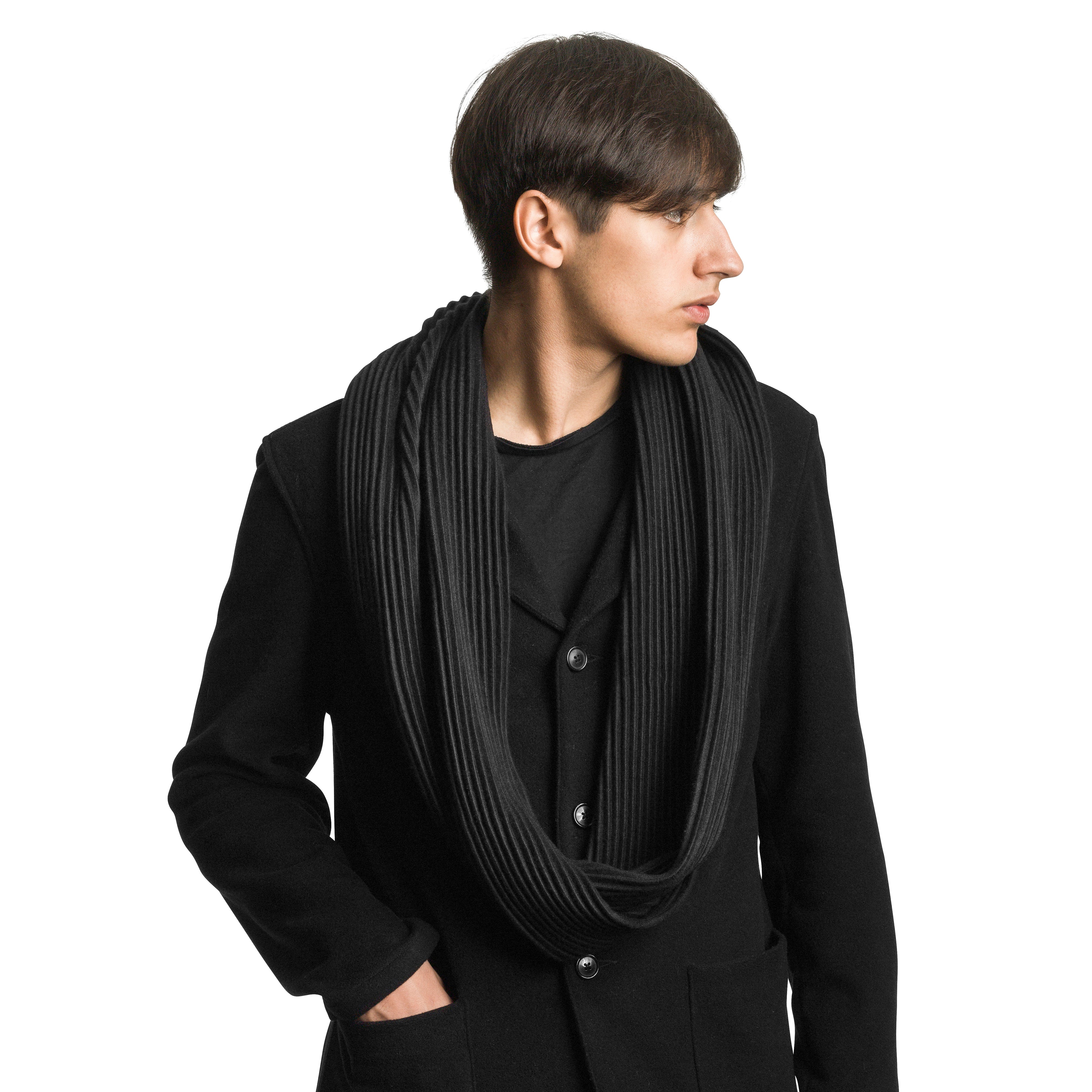 小物 plllllleeeasse fleece scarf BLACK plllllleeeasse fleece scarf BLACK