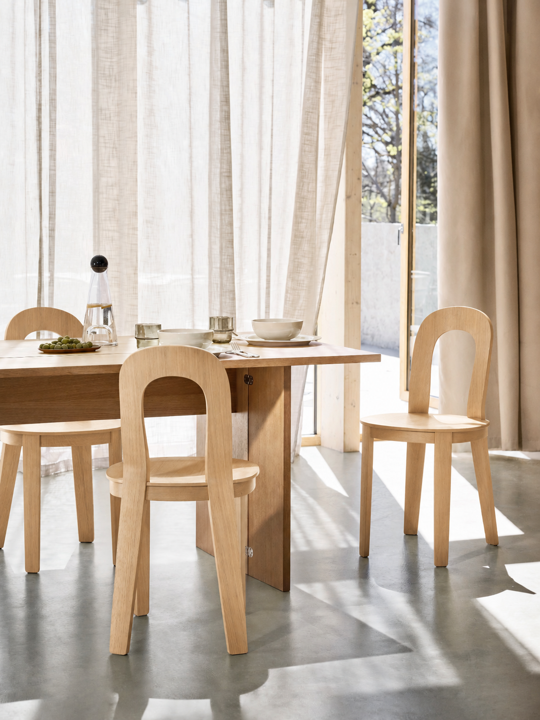 Olivia Chair Light Oak Set of 4