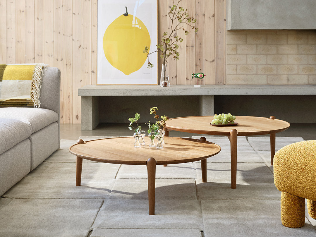 Aria Table Set 90cm - Oak