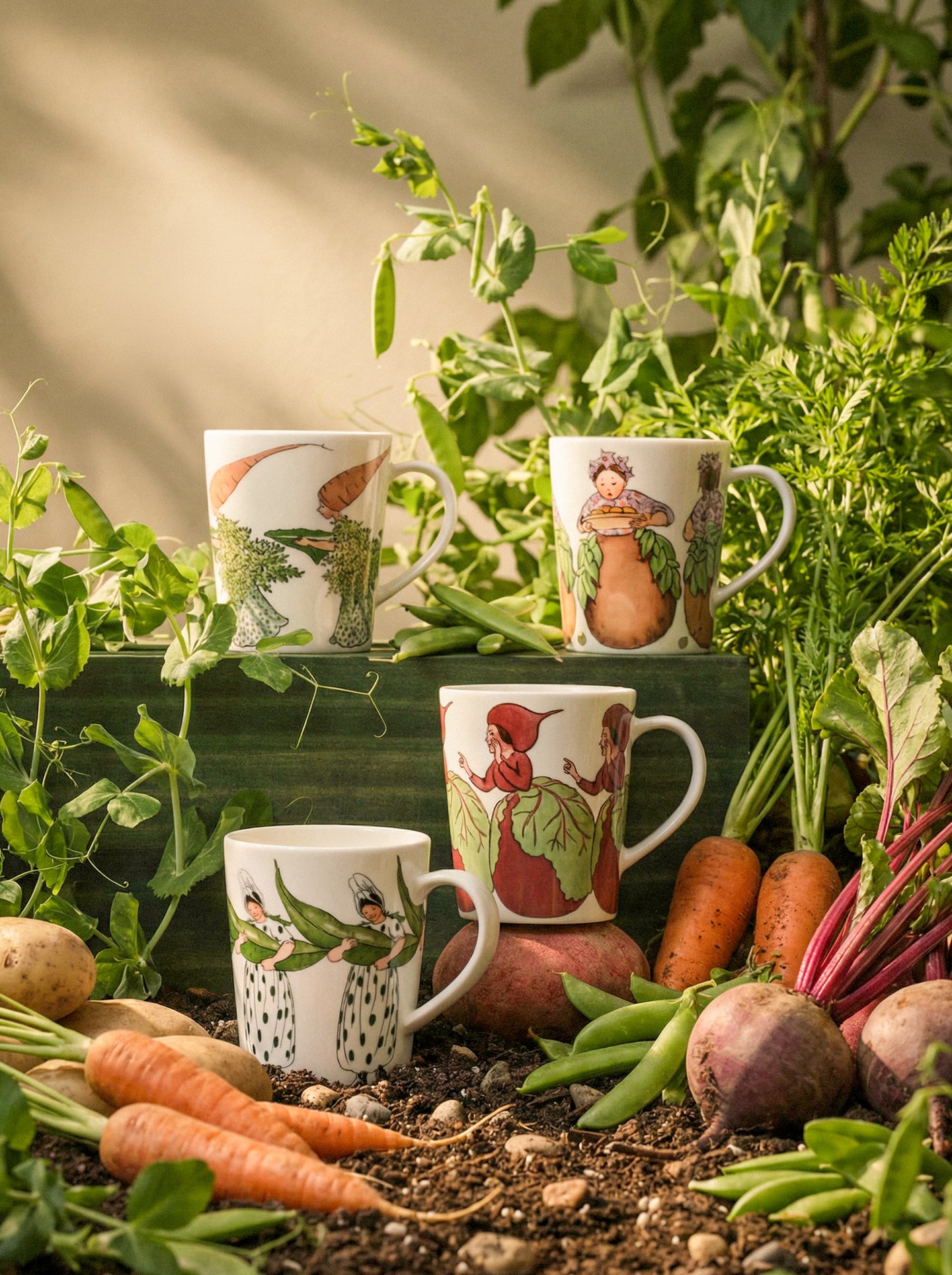 Elsa Beskow Mug 4 pack Harvest Season