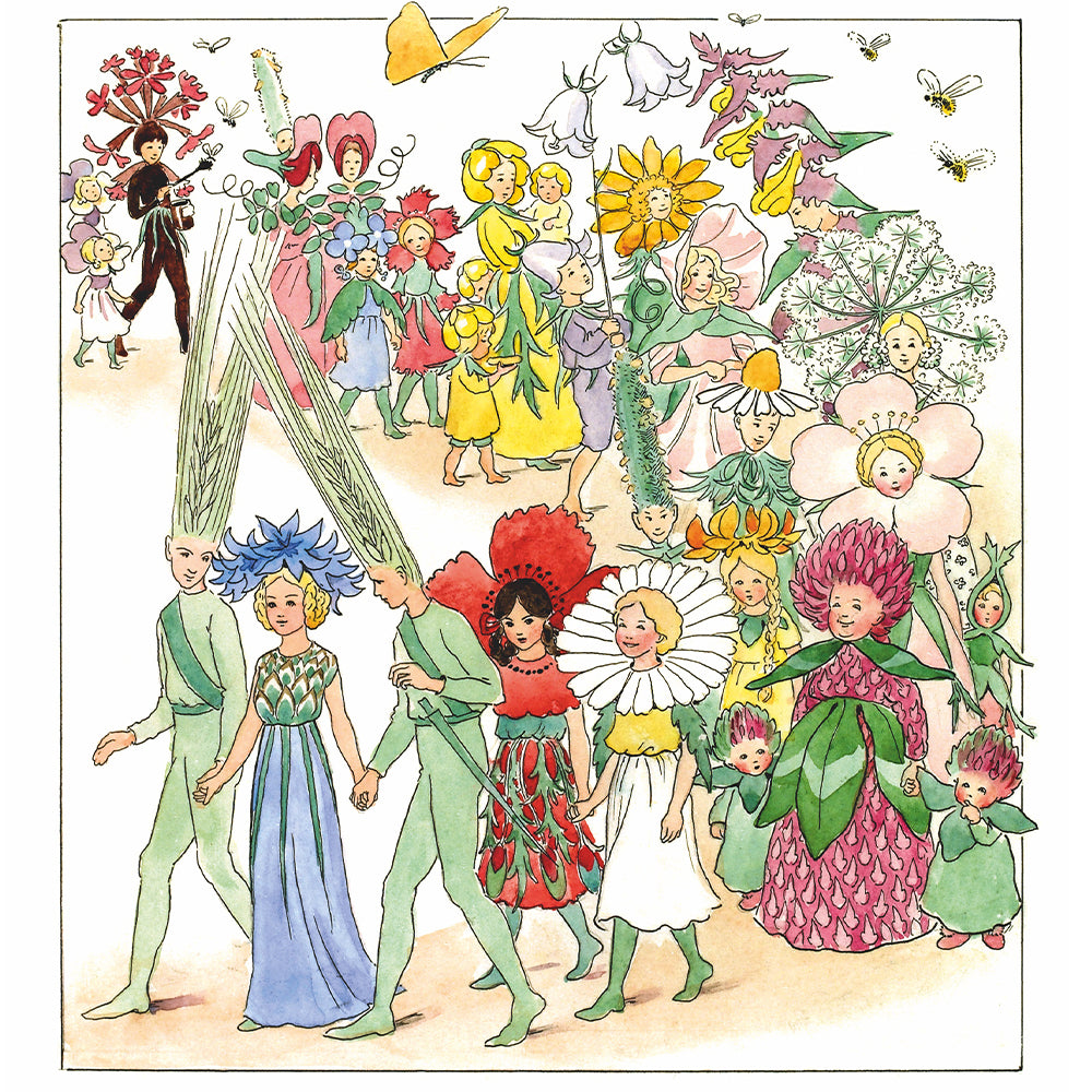 Elsa Beskow Mug 40cl – Set of 6 Flower Feast – Design House Stockholm